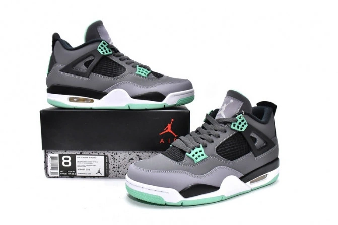 HYPE Glow Green Air 308497-033 Retro Jordan 4 0815